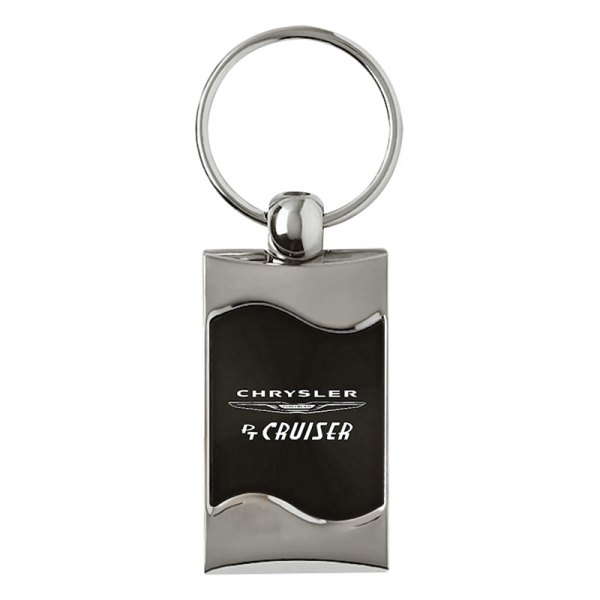 Autogold® - PT Cruiser Black Rectangular Wave Key Chain