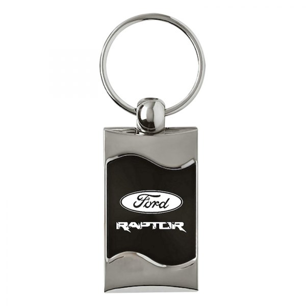 Autogold® - Raptor Black Rectangular Wave Key Chain