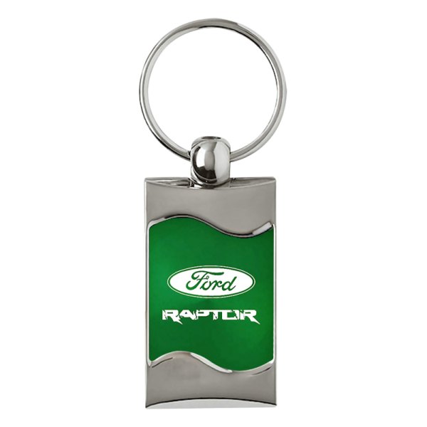 Autogold® - Raptor Green Rectangular Wave Key Chain