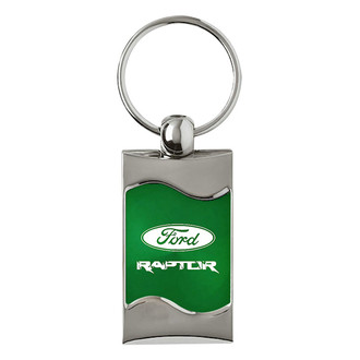 Autogold® - Raptor Green Rectangular Wave Key Chain