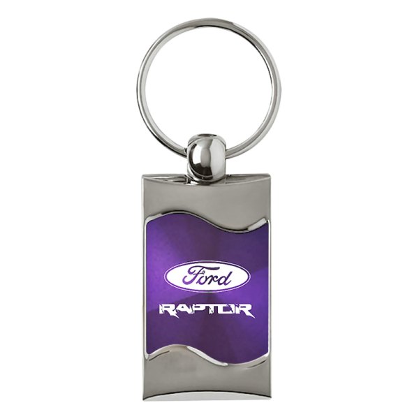 Autogold® - Raptor Purple Rectangular Wave Key Chain