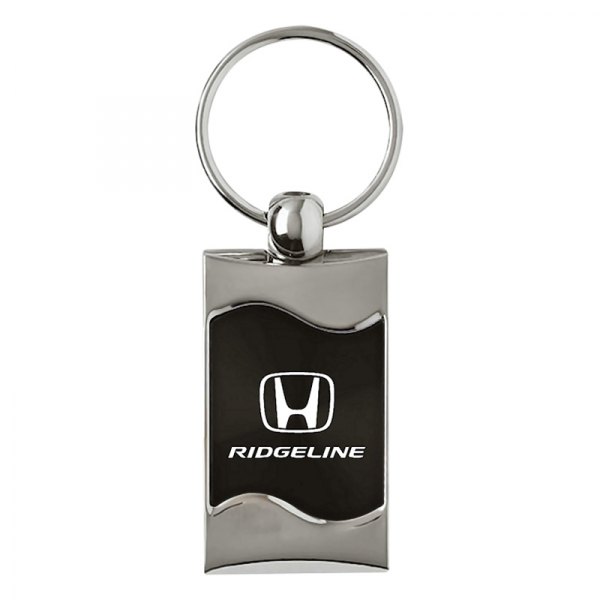 Autogold® - Ridgeline Black Rectangular Wave Key Chain