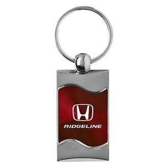 Autogold® - Ridgeline Burgundy Rectangular Wave Key Chain