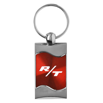 Autogold® - R/T Red Rectangular Wave Key Chain