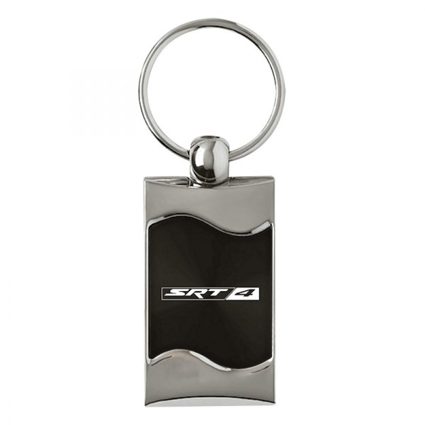 Autogold® - SRT-4 Black Rectangular Wave Key Chain