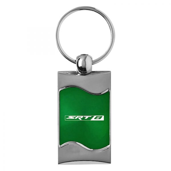 Autogold® - SRT8 Green Rectangular Wave Key Chain