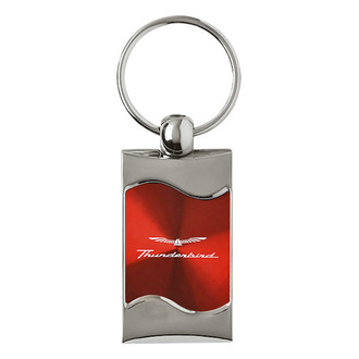 Autogold® - Thunderbird Red Rectangular Wave Key Chain