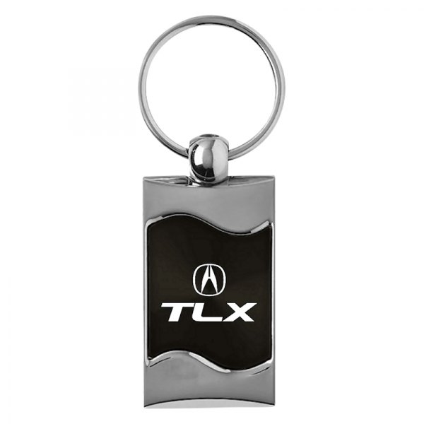 Autogold® - TLX Black Rectangular Wave Key Chain