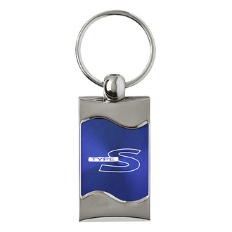 Autogold® - Type S Blue Rectangular Wave Key Chain