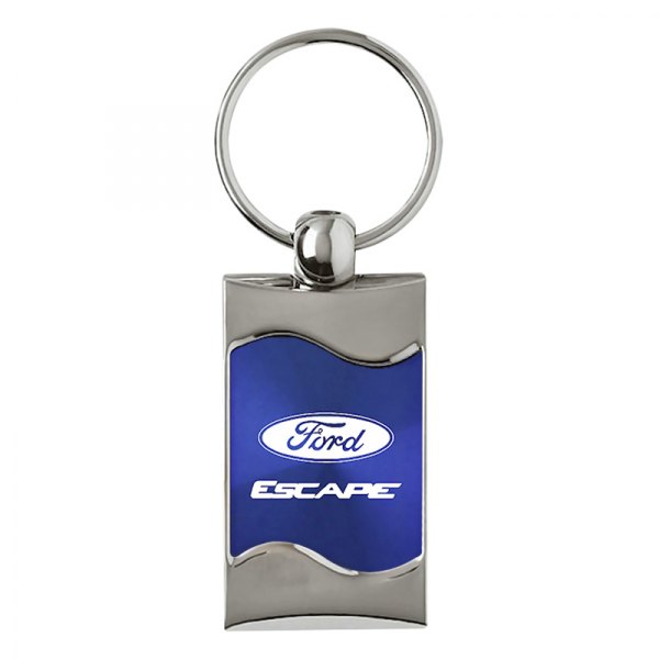 Autogold® - Escape Blue Rectangular Wave Key Chain