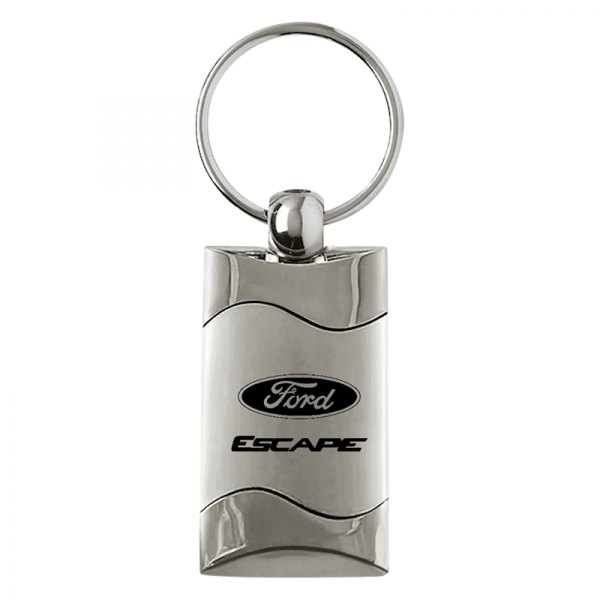 Autogold® - Escape Satin-Chrome Rectangular Key Chain