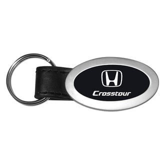 Autogold® - CRT Black Oval Leather Key Chain