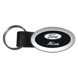 Autogold® - Fiesta Black Oval Leather Key Chain