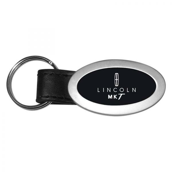 Autogold® - MKT Black Oval Leather Key Chain