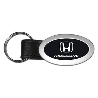 Autogold® - Ridgeline Black Oval Leather Key Chain