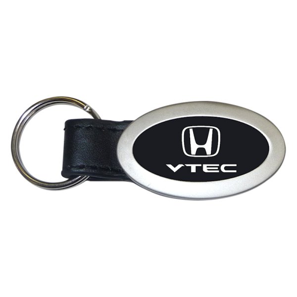 Autogold® - VTEC Black Oval Leather Key Chain