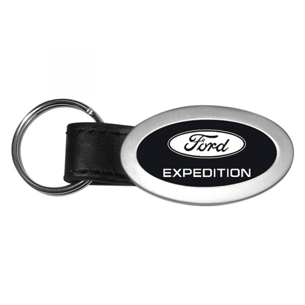 Autogold® - Expedition Black Oval Leather Key Chain