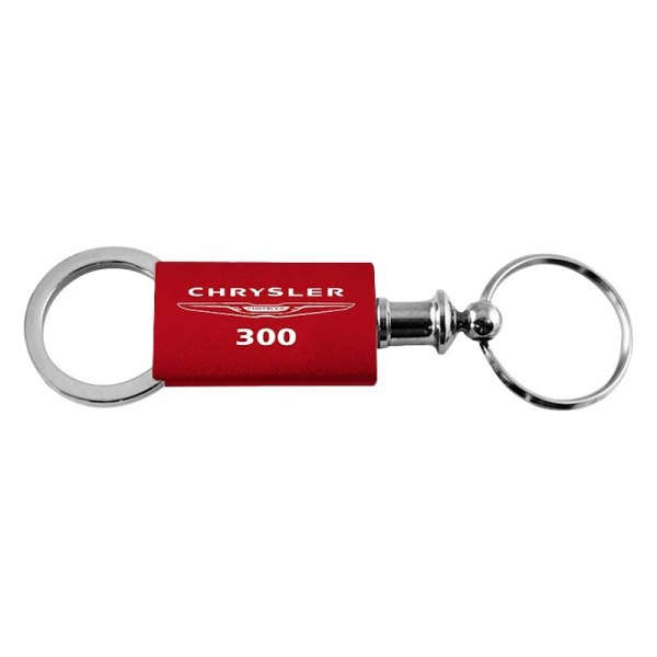 Autogold® - Chrysler 300 Red Anodized Aluminum Valet Key Chain