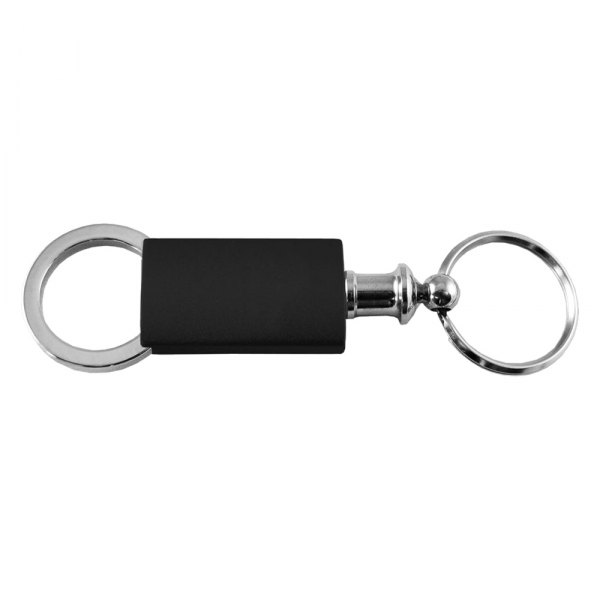 Autogold® - Blank Black Anodized Aluminum Valet Key Chain