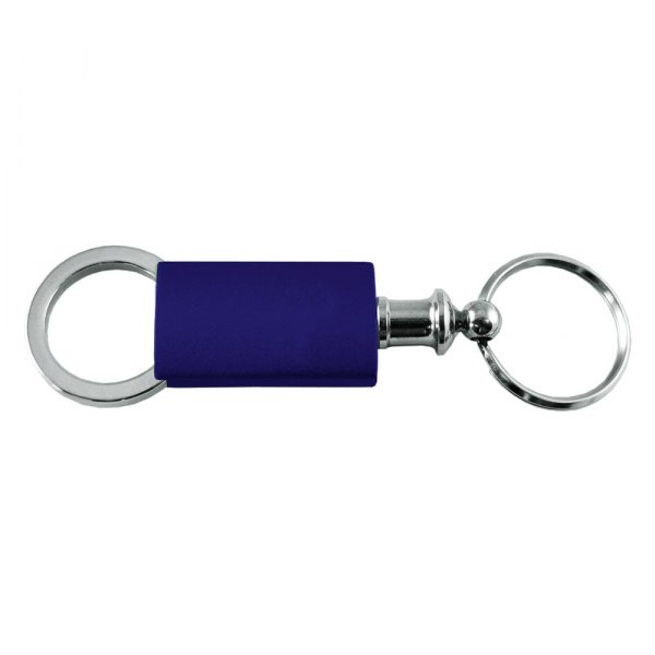 Autogold® - Blank Navy Anodized Aluminum Valet Key Chain