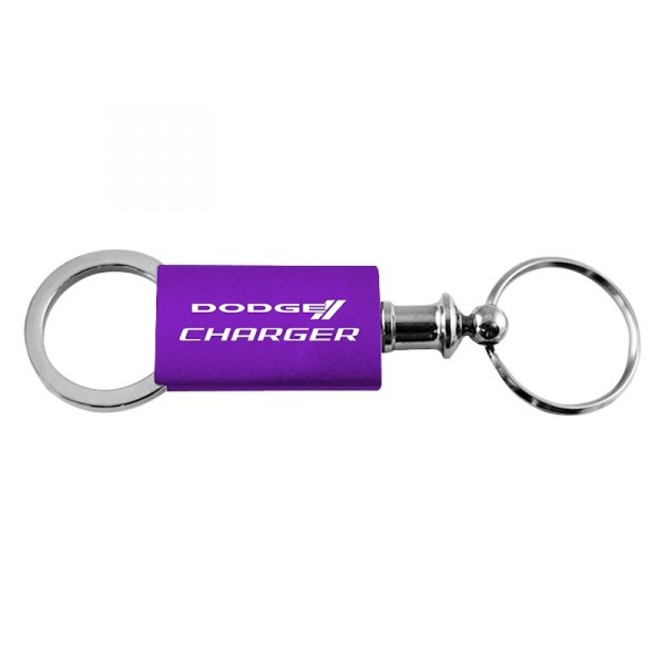 Autogold® - Charger Purple Anodized Aluminum Valet Key Chain