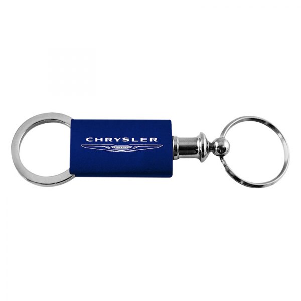 Autogold® - Chrysler Navy Anodized Aluminum Valet Key Chain