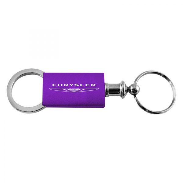 Autogold® - Chrysler Purple Anodized Aluminum Valet Key Chain