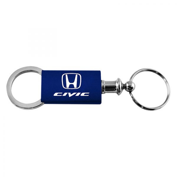 Autogold® - Civic Navy Anodized Aluminum Valet Key Chain