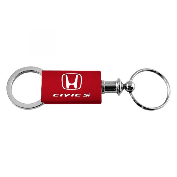 Autogold® - Civic SI Red Anodized Aluminum Valet Key Chain