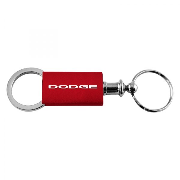Autogold® - Dodge Red Anodized Aluminum Valet Key Chain