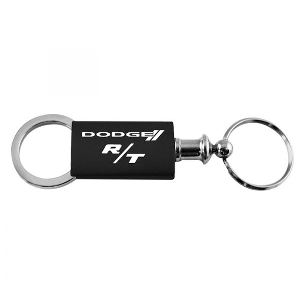 Autogold® - Dodge R/T Black Anodized Aluminum Valet Key Chain