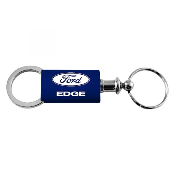 Autogold® - Edge Navy Anodized Aluminum Valet Key Chain