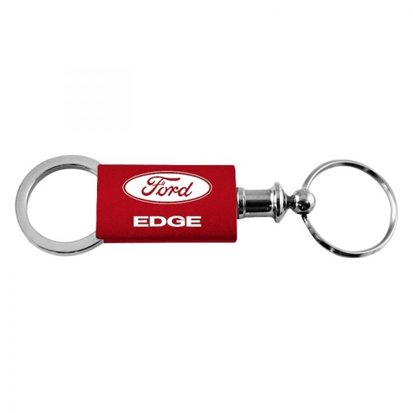 Autogold® - Edge Red Anodized Aluminum Valet Key Chain