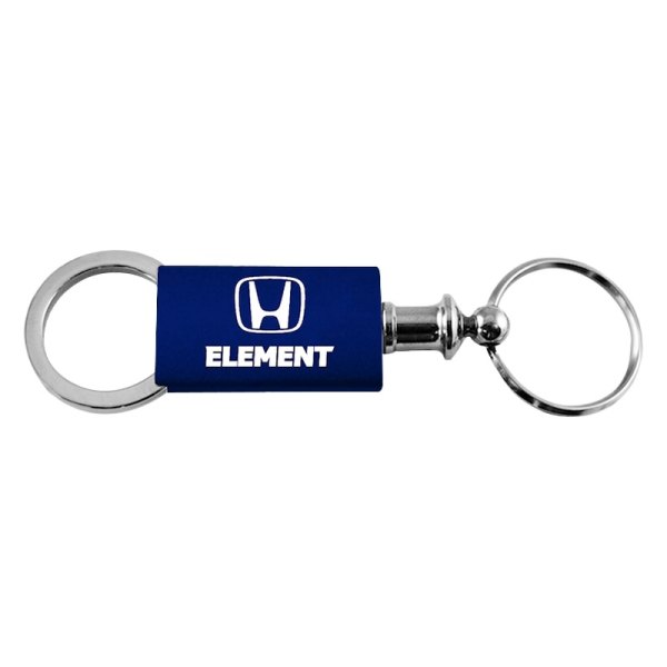 Autogold® - Element Navy Anodized Aluminum Valet Key Chain