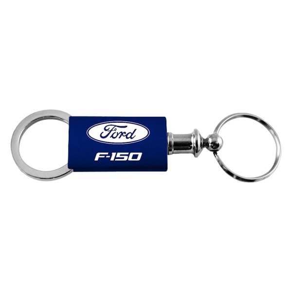 Autogold® - F-150 Navy Anodized Aluminum Valet Key Chain