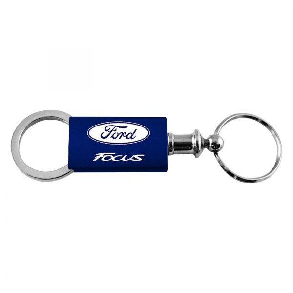 Autogold® - Focus Navy Anodized Aluminum Valet Key Chain