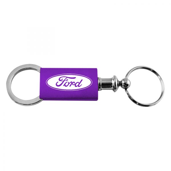 Autogold® - Ford Purple Anodized Aluminum Valet Key Chain