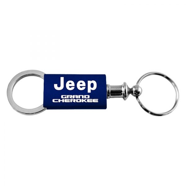 Autogold® - Grand Cherokee Navy Anodized Aluminum Valet Key Chain