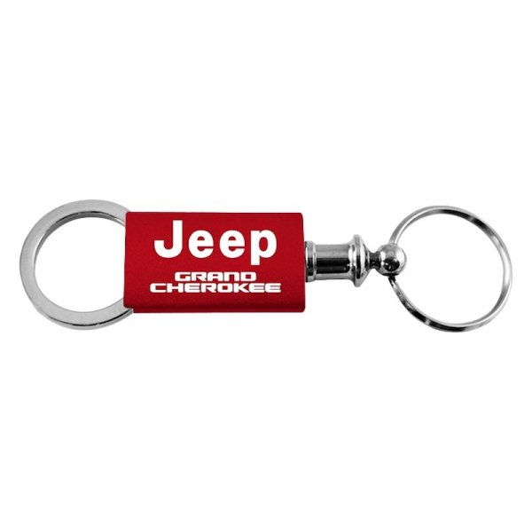 Autogold® - Grand Cherokee Red Anodized Aluminum Valet Key Chain