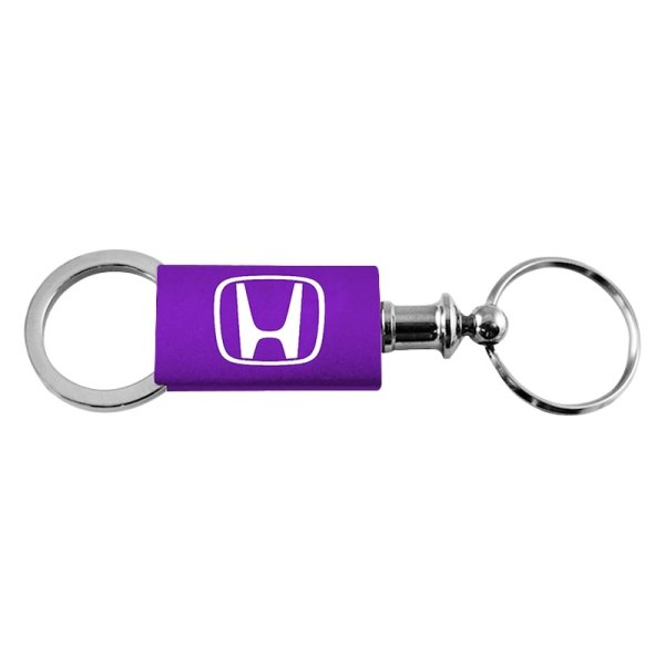 Autogold® - Honda "H" Purple Anodized Aluminum Valet Key Chain