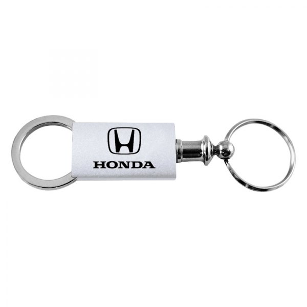 Autogold® - Honda Silver Anodized Aluminum Valet Key Chain