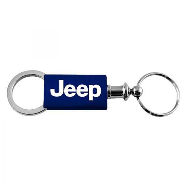 Autogold® - Jeep Navy Anodized Aluminum Valet Key Chain
