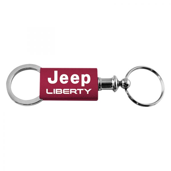 Autogold® - Liberty Burgundy Anodized Aluminum Valet Key Chain