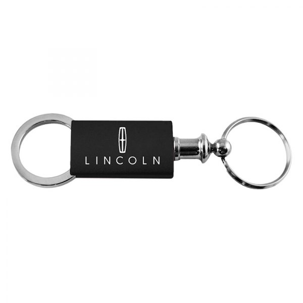 Autogold® - Lincoln Black Anodized Aluminum Valet Key Chain