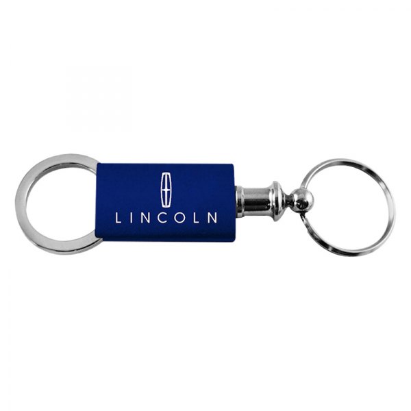 Autogold® - Lincoln Navy Anodized Aluminum Valet Key Chain