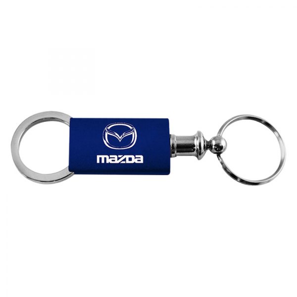 Autogold® - Mazda Navy Anodized Aluminum Valet Key Chain