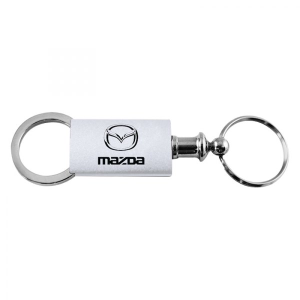 Autogold® - Mazda Silver Anodized Aluminum Valet Key Chain
