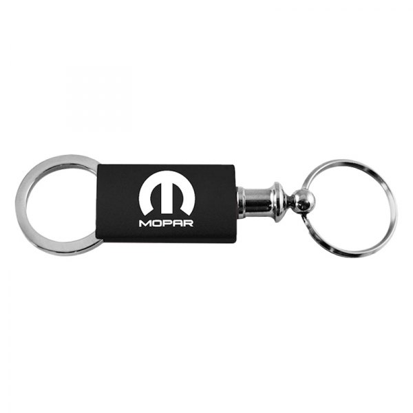 Autogold® - Mopar Black Anodized Aluminum Valet Key Chain