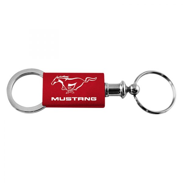 Autogold® - Mustang Red Anodized Aluminum Valet Key Chain