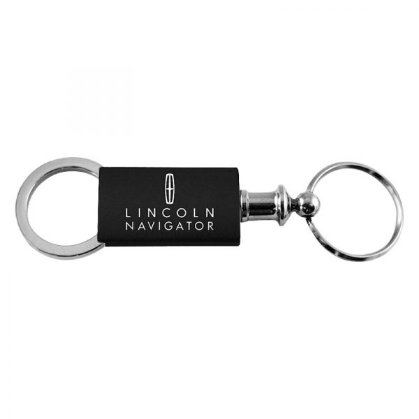 Autogold® - Navigator Black Anodized Aluminum Valet Key Chain